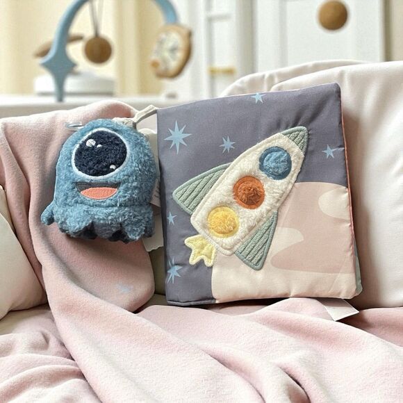 Cloud Island Other - Interactive Soft Book and Plush Toy Space Cloud Island Sensory Infant NWT